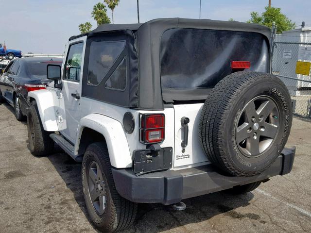 1C4AJWAG2DL583739 - 2013 JEEP WRANGLER S WHITE photo 3