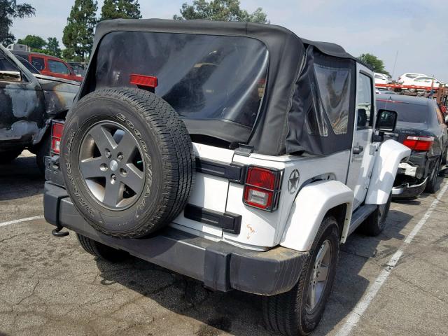 1C4AJWAG2DL583739 - 2013 JEEP WRANGLER S WHITE photo 4