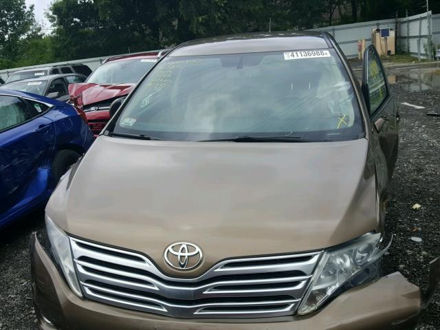 4T3BK11A49U004707 - 2009 TOYOTA VENZA BASE GOLD photo 7