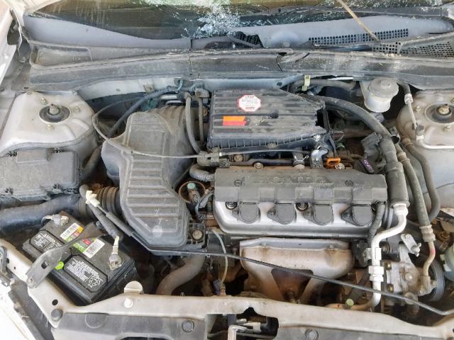 1HGES164X5L004838 - 2005 HONDA CIVIC DX SILVER photo 7