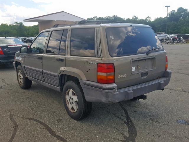 1J4GZ58S9SC762570 - 1995 JEEP GRAND CHER GRAY photo 3