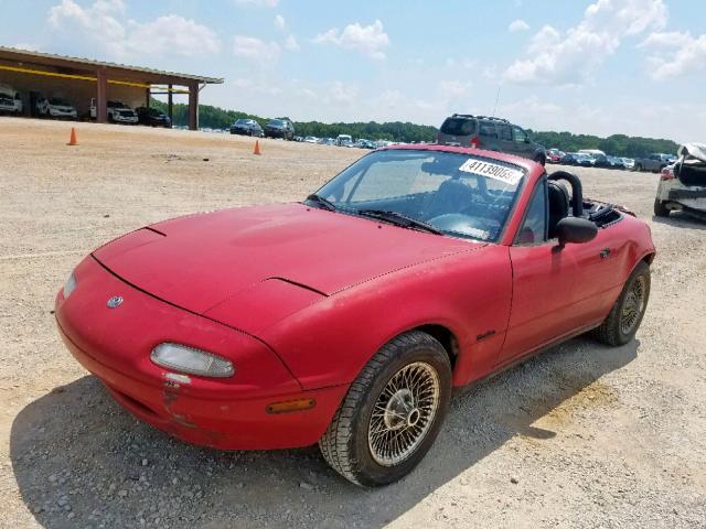 JM1NA3516M0217578 - 1991 MAZDA MX-5 MIATA RED photo 2