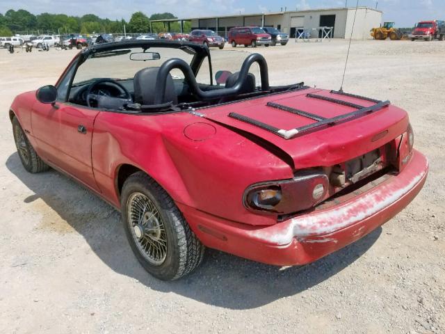 JM1NA3516M0217578 - 1991 MAZDA MX-5 MIATA RED photo 3