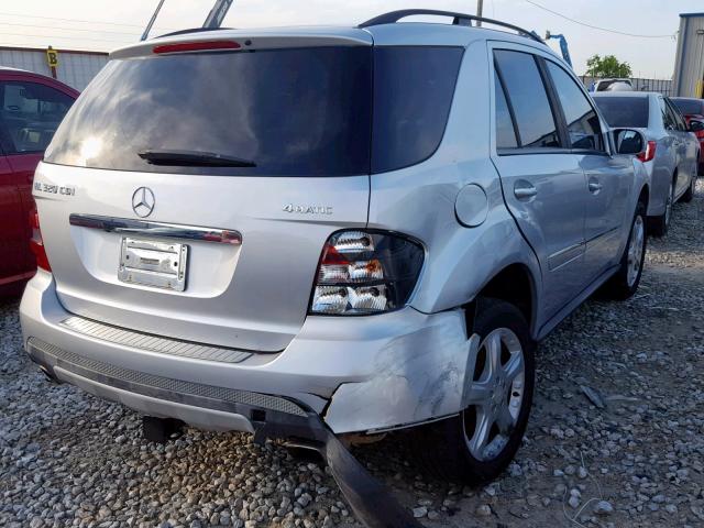 4JGBB22E78A368605 - 2008 MERCEDES-BENZ ML 320 CDI SILVER photo 4