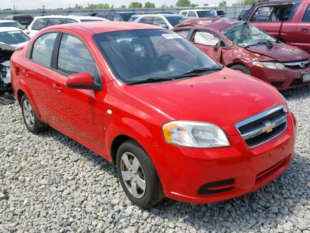 KL1TD56658B243238 - 2008 CHEVROLET AVEO BASE Қызыл фото 1