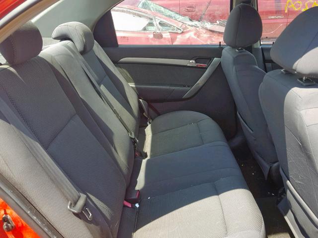 KL1TD56658B243238 - 2008 CHEVROLET AVEO BASE Қызыл фото 6
