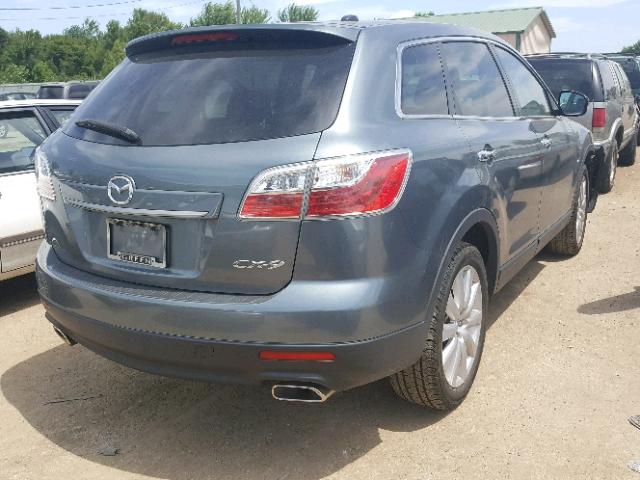 JM3TB2MA2A0201221 - 2010 MAZDA CX-9 BLUE photo 4