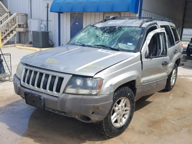 1J4GX48SX4C258211 - 2004 JEEP GRAND CHER SILVER photo 2