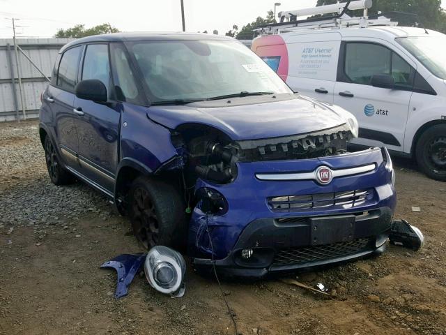 ZFBCFADH2FZ034160 - 2015 FIAT 500L TREKK BLUE photo 1