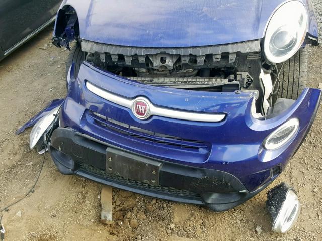 ZFBCFADH2FZ034160 - 2015 FIAT 500L TREKK BLUE photo 9