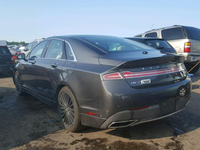 3LN6L5MU5HR654088 - 2017 LINCOLN MKZ HYBRID GRAY photo 3