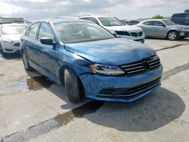 3VW2K7AJ3FM246529 - 2015 VOLKSWAGEN JETTA BASE 蓝色 照片 1