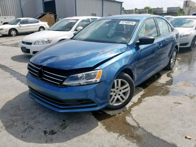 3VW2K7AJ3FM246529 - 2015 VOLKSWAGEN JETTA BASE 蓝色 照片 2