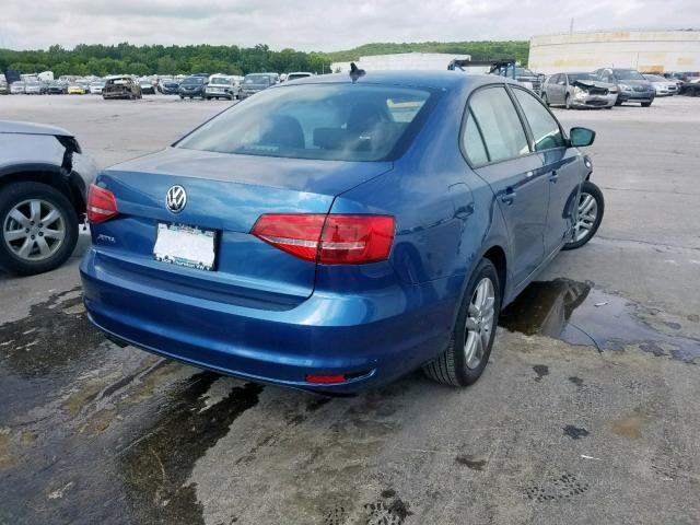 3VW2K7AJ3FM246529 - 2015 VOLKSWAGEN JETTA BASE 蓝色 照片 4