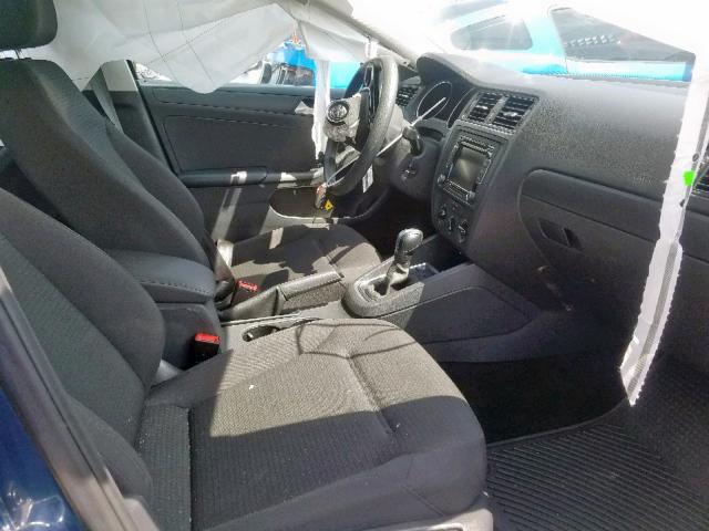 3VW2K7AJ3FM246529 - 2015 VOLKSWAGEN JETTA BASE 蓝色 照片 5