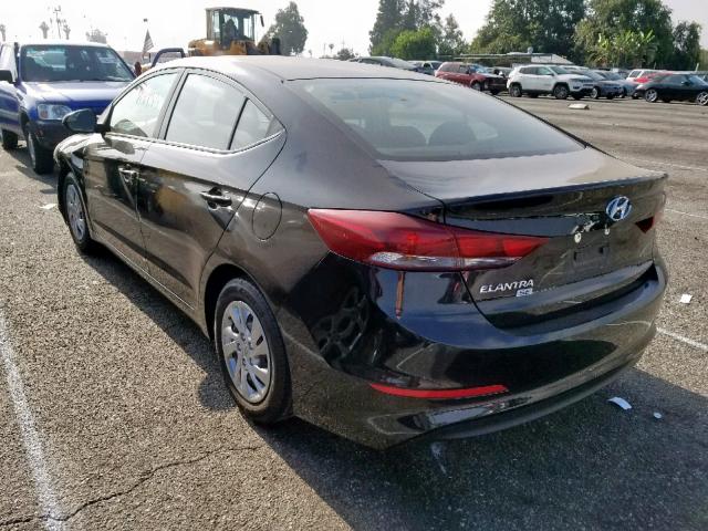 KMHD74LF4JU475354 - 2018 HYUNDAI ELANTRA SE BLACK photo 3