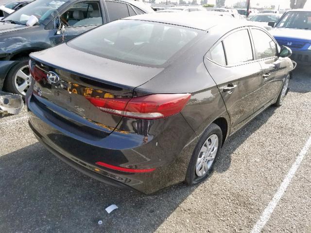 KMHD74LF4JU475354 - 2018 HYUNDAI ELANTRA SE BLACK photo 4