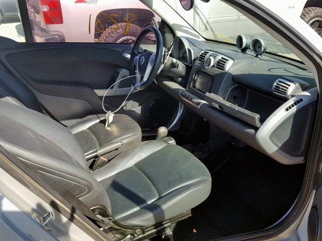 WMEEK31X09K242707 - 2009 SMART FORTWO PAS 银色 照片 5