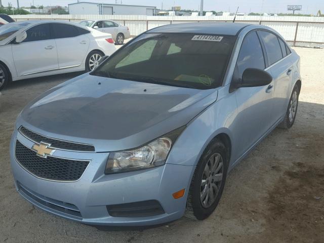 1G1PC5SH6C7312639 - 2012 CHEVROLET CRUZE LS BLUE photo 2