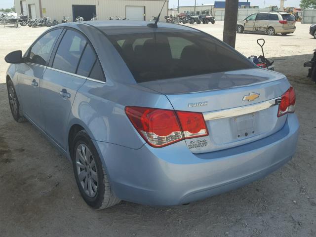 1G1PC5SH6C7312639 - 2012 CHEVROLET CRUZE LS BLUE photo 3