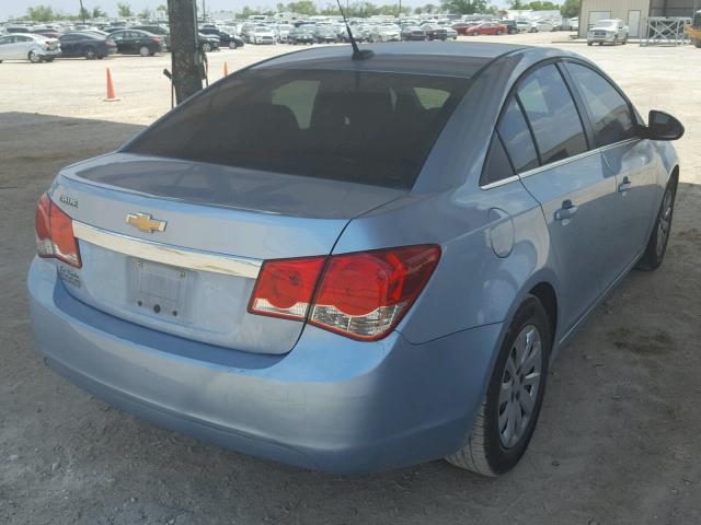 1G1PC5SH6C7312639 - 2012 CHEVROLET CRUZE LS BLUE photo 4