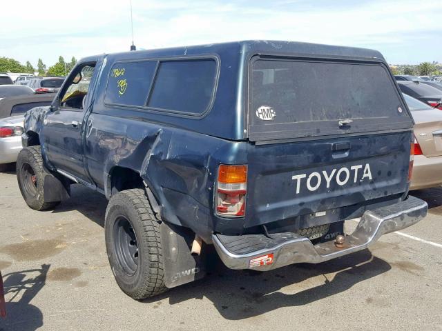 JT4RN01P7R7066005 - 1994 TOYOTA PICKUP 1/2 GREEN photo 3