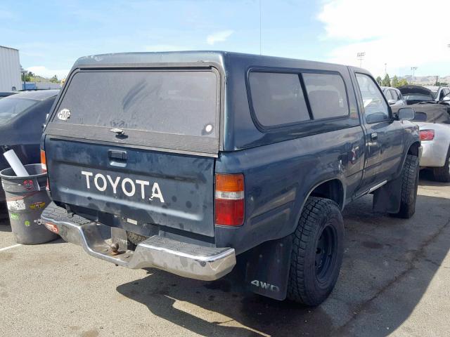 JT4RN01P7R7066005 - 1994 TOYOTA PICKUP 1/2 GREEN photo 4