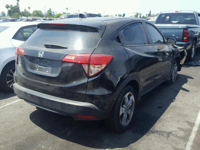 3CZRU5H38GM726097 - 2016 HONDA HR-V LX BLACK photo 4