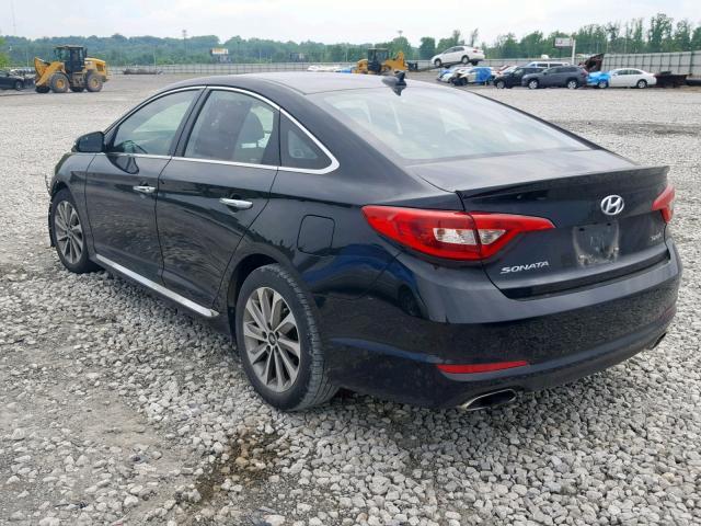 5NPE34AF7HH518158 - 2017 HYUNDAI SONATA SPO BLACK photo 3