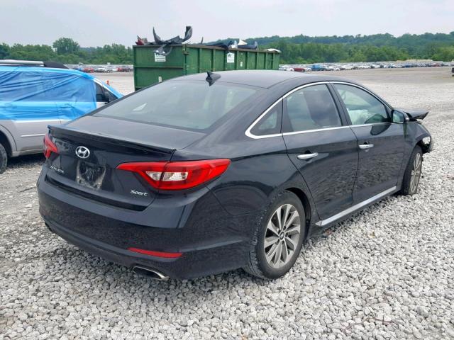 5NPE34AF7HH518158 - 2017 HYUNDAI SONATA SPO BLACK photo 4