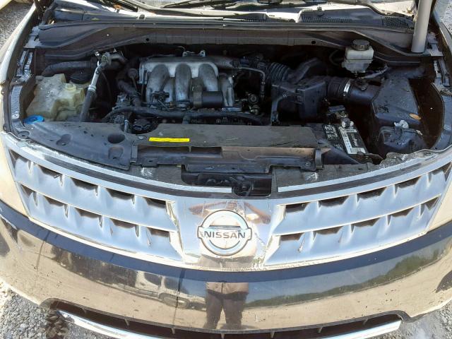 JN8AZ08WX6W502107 - 2006 NISSAN MURANO SL BLACK photo 7