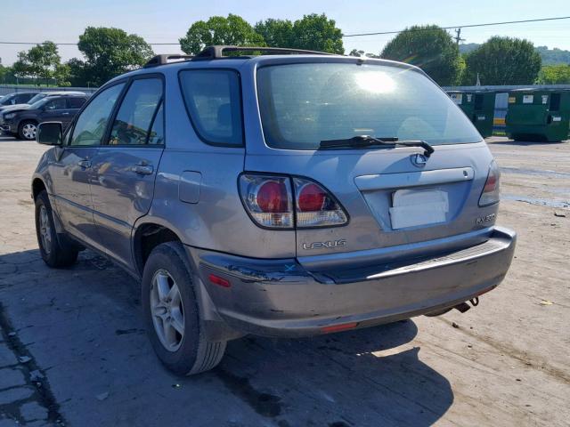 JTJGF10U020140409 - 2002 LEXUS RX 300 SILVER photo 3