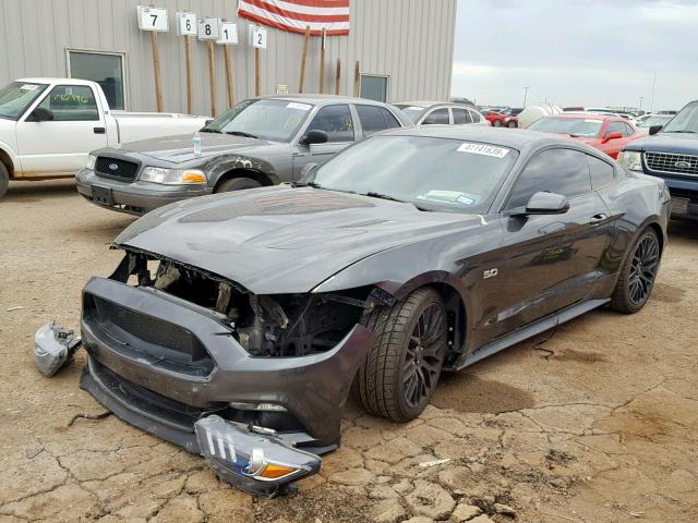 1FA6P8CF9G5284087 - 2016 FORD MUSTANG GT CHARCOAL photo 2