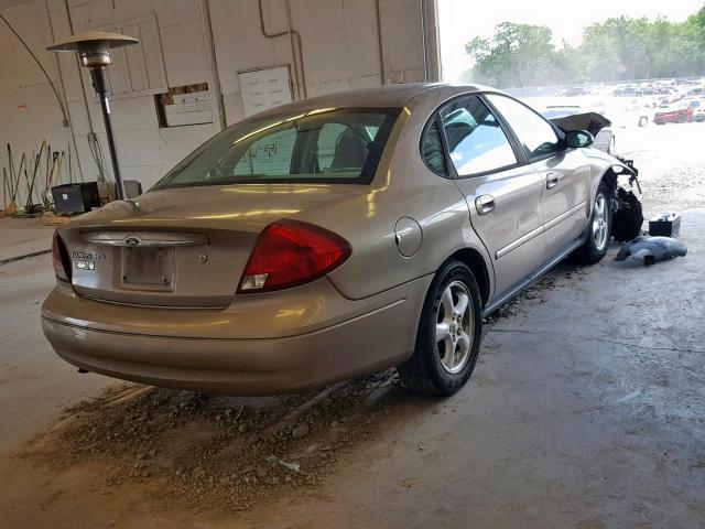 1FAFP55222G261899 - 2002 FORD TAURUS SES BEIGE photo 4