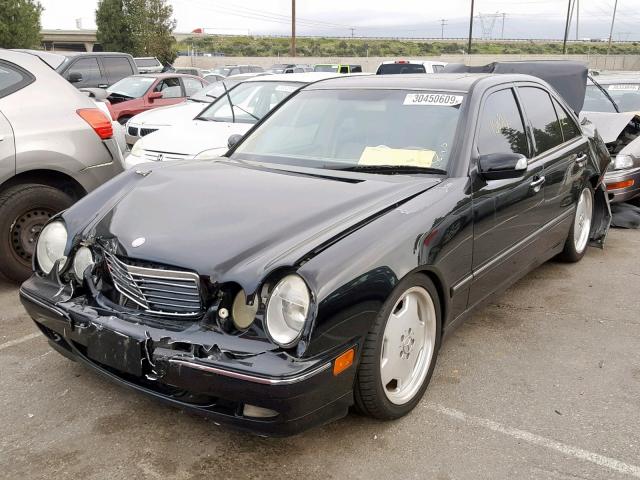 WDBJF65J41B304766 - 2001 MERCEDES-BENZ E 320 BLACK photo 2