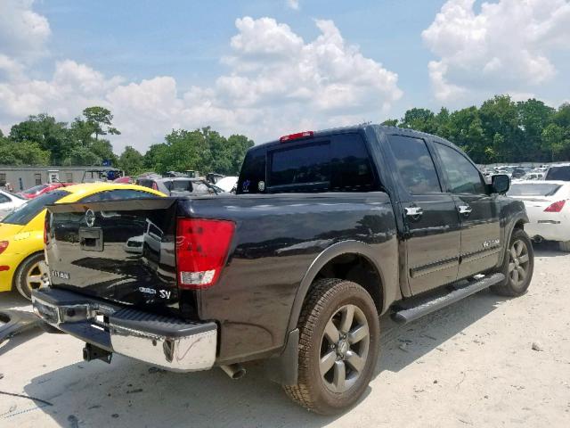 1N6BA0ED1FN509458 - 2015 NISSAN TITAN S GRAY photo 4