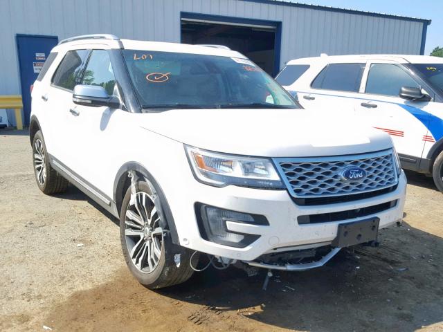 1FM5K8HT2GGB25642 - 2016 FORD EXPLORER P WHITE photo 1