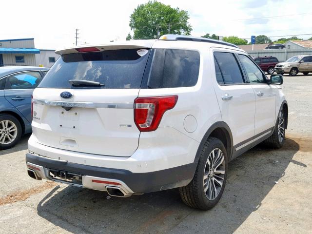 1FM5K8HT2GGB25642 - 2016 FORD EXPLORER P WHITE photo 4