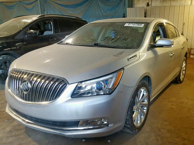 1G4GB5G32EF306090 - 2014 BUICK LACROSSE GRAY photo 2