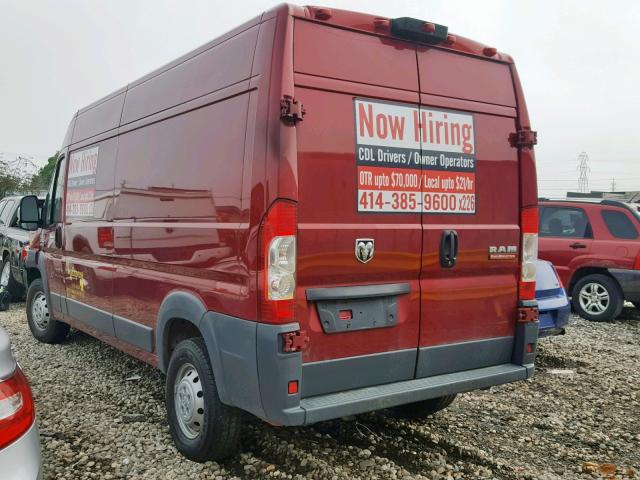 3C6TRVDG5JE108783 - 2018 RAM PROMASTER 栗色 照片 3