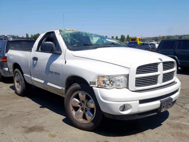 1D7HA16D04J196656 - 2004 DODGE RAM 1500 S WHITE photo 1