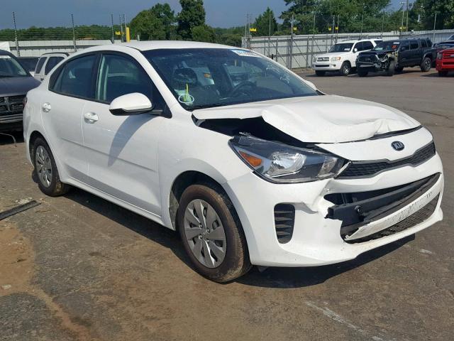 3KPA24AB9KE157803 - 2019 KIA RIO S WHITE photo 1