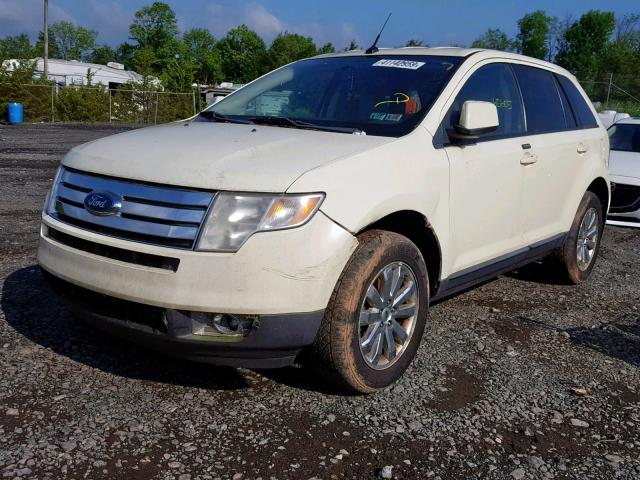 2FMDK48C18BA74955 - 2008 FORD EDGE SEL CREAM photo 2