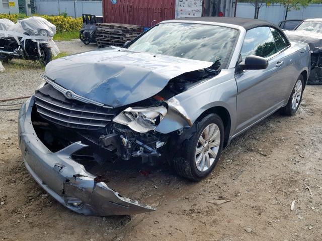 1C3BC4EB3AN197398 - 2010 CHRYSLER SEBRING LX GRAY photo 2