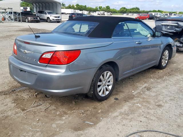 1C3BC4EB3AN197398 - 2010 CHRYSLER SEBRING LX GRAY photo 4