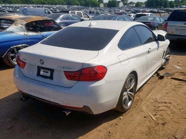 WBA3R5C5XEK187621 - 2014 BMW 435 XI WHITE photo 4