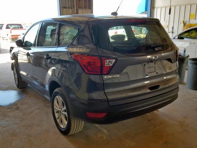 1FMCU0F71KUA62844 - 2019 FORD ESCAPE S GRAY photo 3