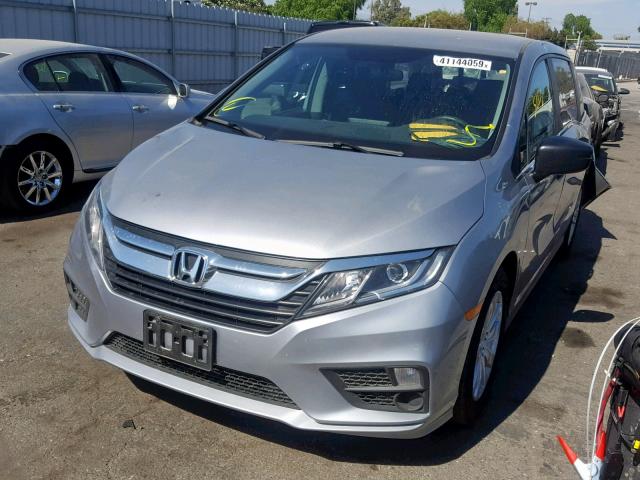 5FNRL6H27KB037235 - 2019 HONDA ODYSSEY LX GRAY photo 2