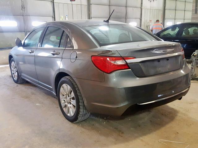 1C3CCBAB2DN640241 - 2013 CHRYSLER 200 LX GRAY photo 3