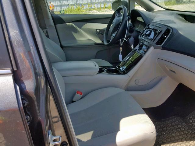 4T3BA3BB8BU024406 - 2011 TOYOTA VENZA GRAY photo 5